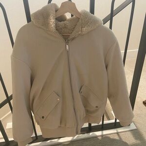 Zara reversible faux fur jacket | M